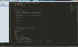 A Screenshot of the Sublime Text 2 Window
