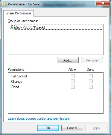 Next, you will want to select "Add...".